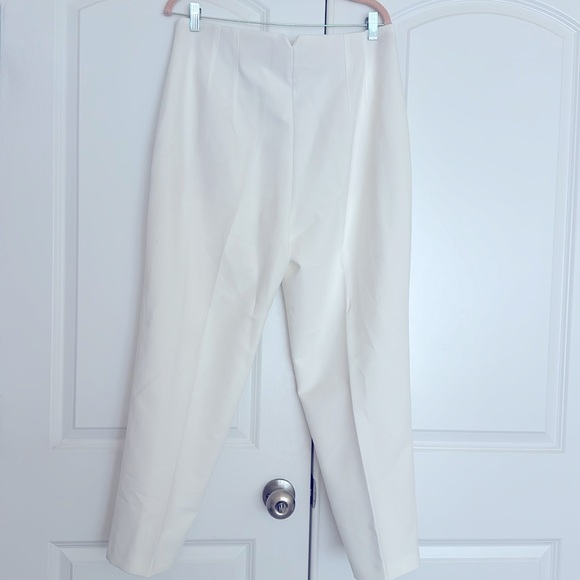 NWT Zara High waist White Ankle Pants. Size XXL - Picture 3 of 3